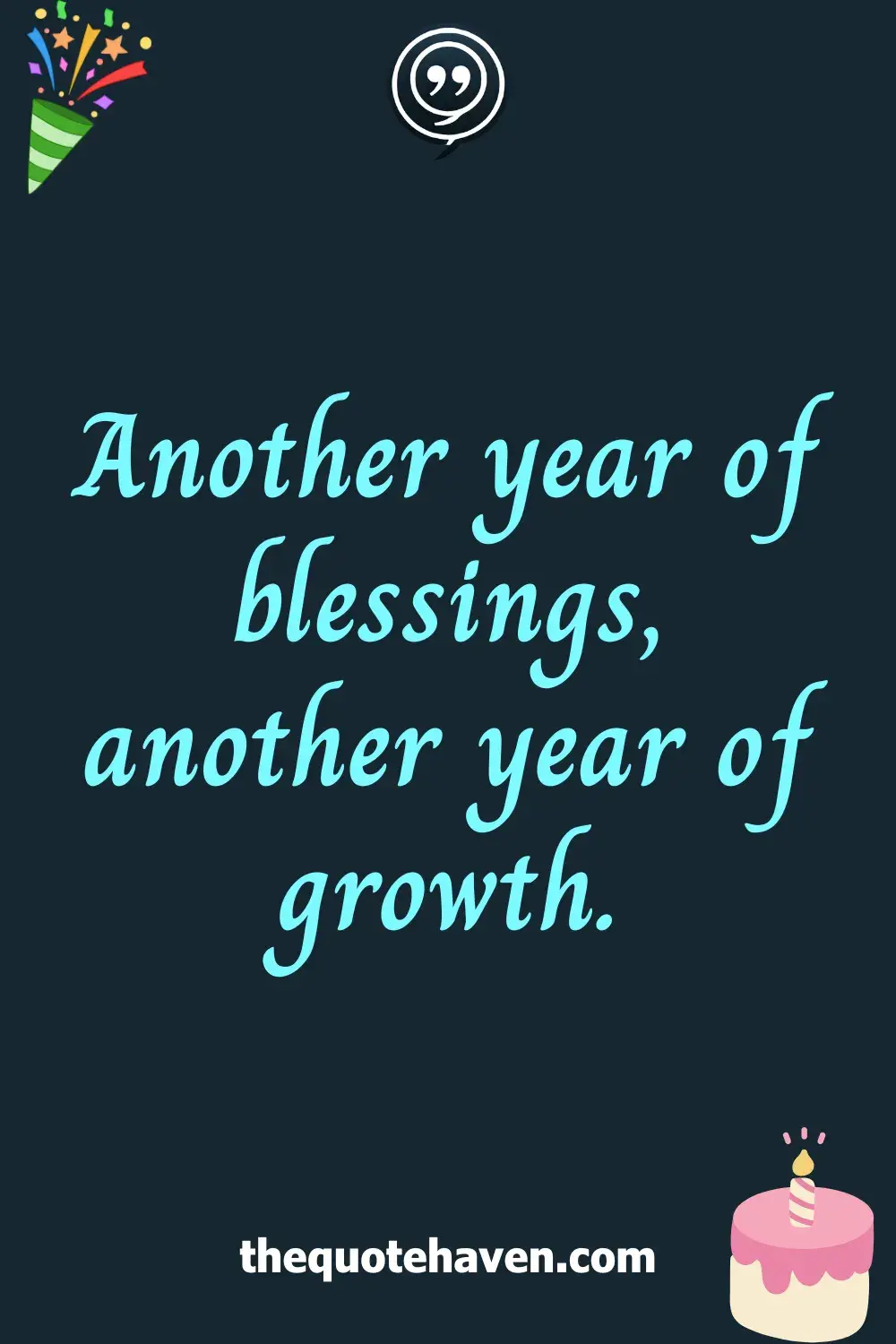 Another year of blessings, another year of growth.